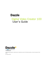 Dazzle Digital Video Creator 100 User manual