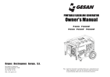 Gesan P3000 Owner's manual