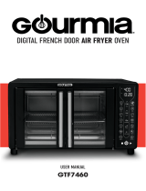 Gourmia GTF7460 Digital French door Air Fryer Oven User manual