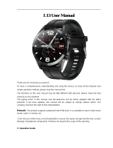 Gianvix L13 Smartwatch User manual