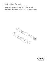 KaVo SURGtorque S459 C & LUX S459 L Operating instructions