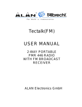 Albrecht Tectalk FM PMR 446 User manual