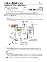 Extron electronics PVS 204SA PLUS User manual