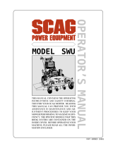 Scag Power Equipment SWU User manual