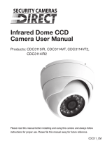 Security Cameras Direct CDC3114VF User manual