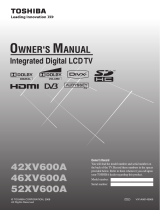 Toshiba 42XV600A User manual