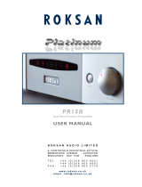 Roksan Audio PR15B User manual