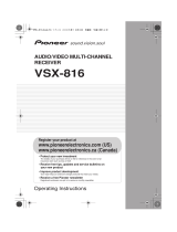 Pioneer VSX-816-K Owner's manual
