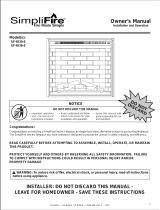 SimpliFire SF-BI36-E Owner's manual
