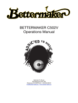 Bettermaker C502V Operating instructions