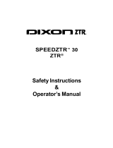 Dixon SPEEDZTR 30 User manual