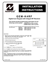 NAPCO Gemini GEM-P1632 Installation Instructions Manual