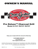 Char-Griller Pro Deluxe D2727 Owner's manual