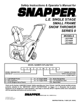 Snapper LE3190E Owner's manual