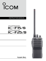 ICOM IC-F15S User manual