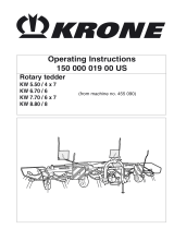Krone KW 5.50 4x7 bis 8.80/8 Operating instructions