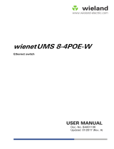 Wieland wienetUMS 8-4POE-W User manual