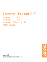 Lenovo ideapad 310 Touch-15IKB Owner's manual