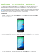TP-LINK Neffos Y50 TP803A Hard reset manual