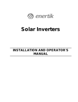 enertik GI-1500TL-S Installation And Operator's Manual