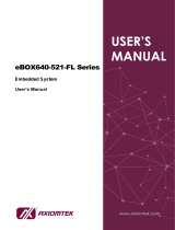 AXIOMTEK eBOX640-521-FL User manual