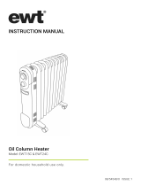 EWT EWT15C/EWT24C Cocoon Oil Column Heater User manual
