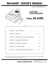 Sharp XE-A402 User manual