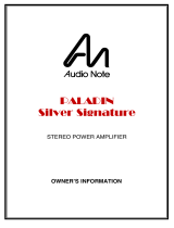 Audio Note PALADIN Silver Signature Specification