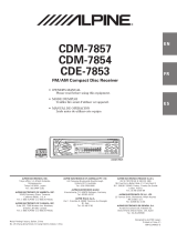 Alpine CDM-7854 User manual
