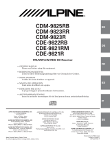 Alpine CDM-9825RB Owner's manual