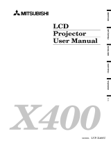 Mitsubishi Electronics LVP-X400U User manual