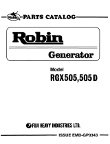 Subaru Robin Power Products 505D User manual