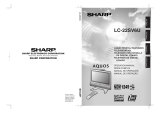 Sharp LC-22SV6U Owner's manual