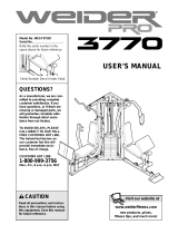 Weider WESY37530 User manual