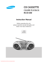 Samsung RCD-S50 User manual