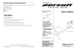 Weslo Pursuit 525 Cs User manual