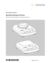 Sartorius Element Series Operating instructions