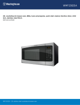 Westinghouse Microwave Oven Stainless Steel Operating instructions