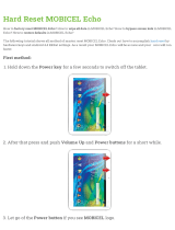 MOBICEL Echo Hard reset manual