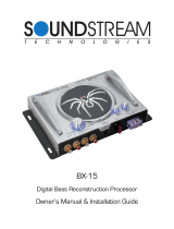 Soundstream BX-15 Bass Processor Owner's manual