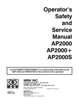 MBW AP2000 (REV B) Owner's manual