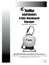 RedMax 4 Gallon Backpack User manual