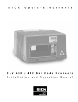 SICK CLV 410 User's Installation And Operation Manual