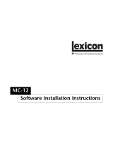 Lexicon MC-12 Balanced Software Installation