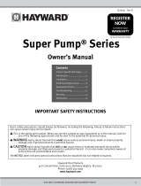Hayward Super Pump® High Efficiency High Efficiency Owner's manual