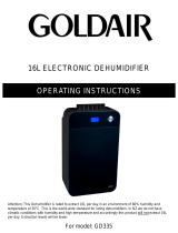 Goldair GD340 Operating Instructions Manual