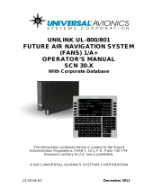 Universal Avionics Systems NWS10801 User manual