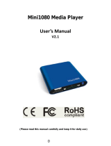 Shenzhen Minitimes Mini1080 User manual