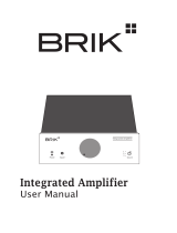 Brik Integrated amplifier User manual