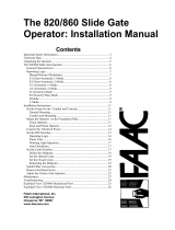 FAAC 860 Installation Instructions Manual